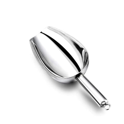 Stainless Steel Ice Shovel Multifunctional Ice Flour Sugar Scoop with 5/8/12 Ounce Ice Scooper for Ice Maker Bar Kitchen Tool