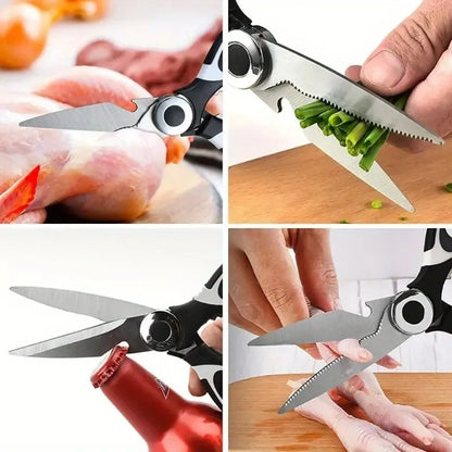 1-Pack Heavy Duty Scissors - Thanksgiving Cooking Prep for Poultry Shears & Kitchen Multi-Task Tool