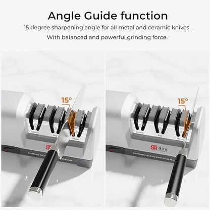 TAIDEA Professional Electric Knife Sharpener - 3-Stage System, Restore and Polish Blades Effortlessly Kitchen Sharpener